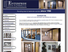 Tablet Screenshot of enterprisedoor.com